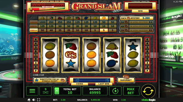 Игровой интерфейс Grand Slam Deluxe 8