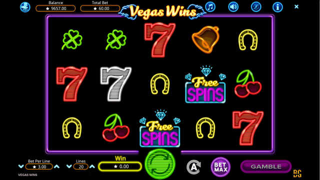 Характеристики слота Vegas Wins 8