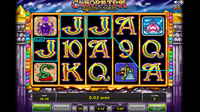 Бонусная игра Cleopatra Queen Of Slots 10