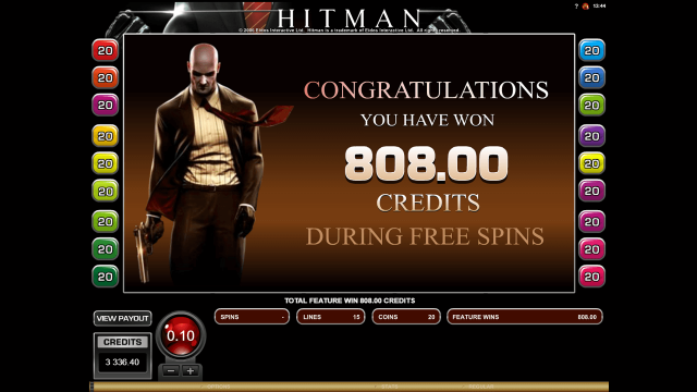Характеристики слота Hitman 3