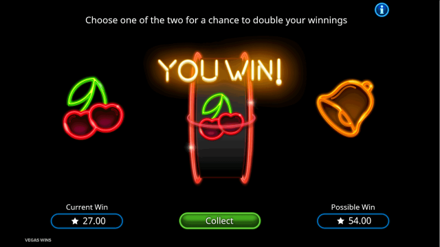 Бонусная игра Vegas Wins 3