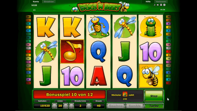 Бонусная игра Bugs And Bees 9
