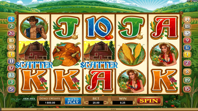 Характеристики слота Sweet Harvest 10