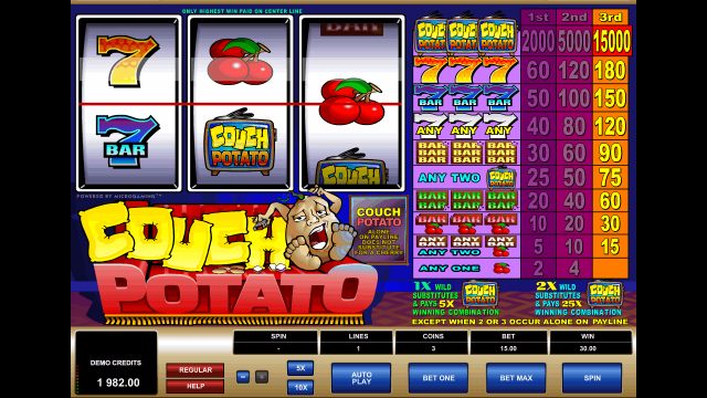 Бонусная игра Couch Potato 9