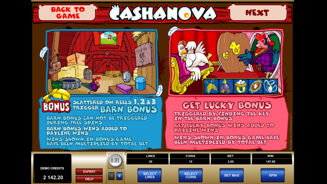 Бонусная игра Cashanova 4