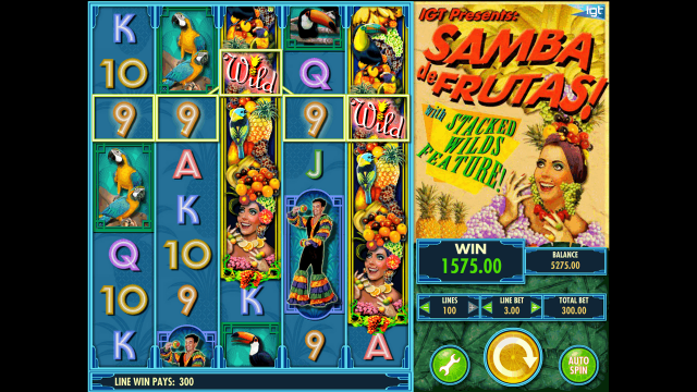 Характеристики слота Samba De Frutas 9