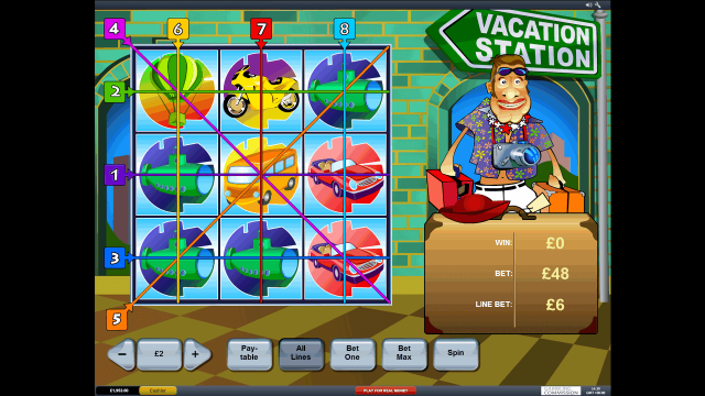 Игровой интерфейс Vacation Station 1
